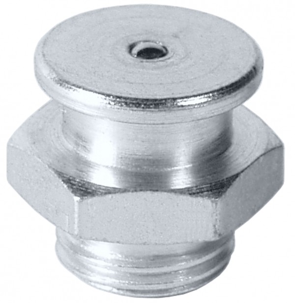 Button-Head Grease Nipple   DIN 3404<br>M1 M8x1 AF 17   head-&Oslash; 16 mm   MPQ 500