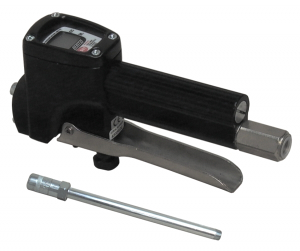 Digimet E5 grease meter with rigid tube, 1/8"